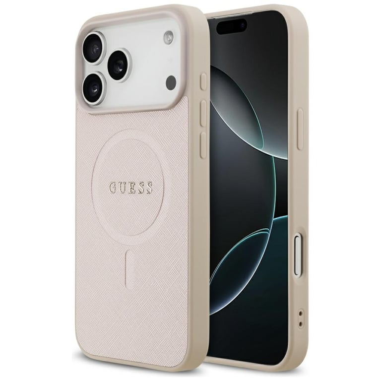 Coque Guess Saffiano Classic Logo MagSafe pour iPhone 17 Pro Max - vue 2