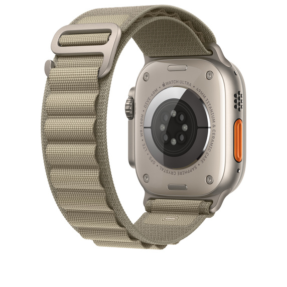 Apple MT5T3ZM/A accessoire intelligent à porter sur soi Bande Olive Polyester recyclé, Spandex, Titane - Neuf