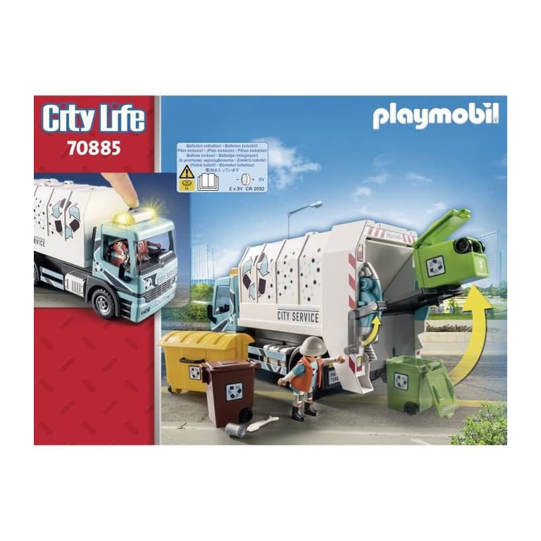 Playmobil 70885 Camion Poubelle avec Effet Lumineux City Life La Maison Moderne Promo Pack Coffret Univers - vue 10