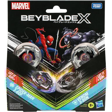 2 Beyblade série X Marvel Modèle choisi aléatoirement Hasbro HAOG0278EU4