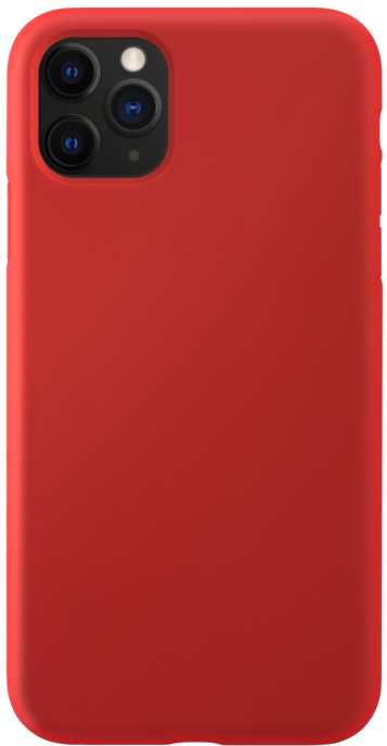 Coque antichoc en gel de silicone doux pour Apple iPhone 11 Pro Max, Rouge Ardent