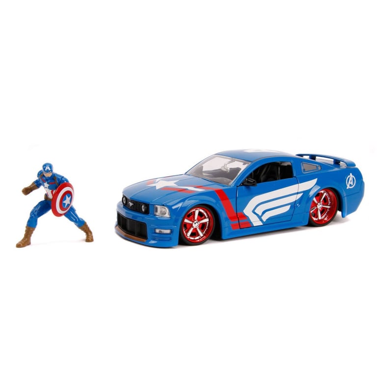 Simba - Avengers Captain America with Car 1:24 253225007 - Neuf