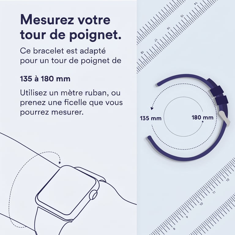 Bracelet 20mm Silicone flexible - vue 9