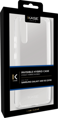 Carcasa híbrida invisible para Samsung Galaxy A90 5G 2019, Transparente.