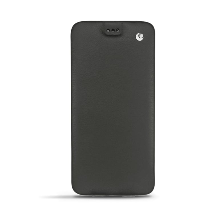 Housse cuir Google Pixel 4 XL - Rabat vertical - Noir - Cuir lisse