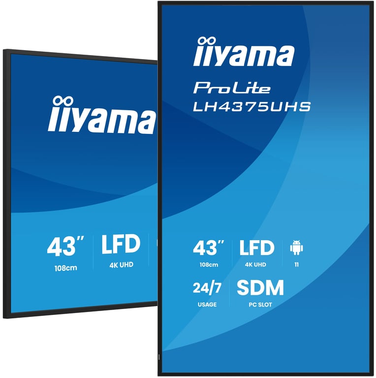 iiyama 43 LED ProLite LH4375UHS B2AG - vue 3