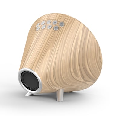 Station météo et enceinte Bluetooth Nasa WSP1700 avec radio réveil Bois