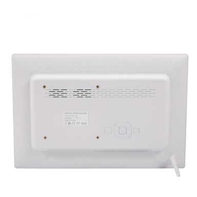 Cadre Photo Numérique 13 Pouces HD Avec Haut-Parleurs Et Lecture Vidéo Blanc YONIS