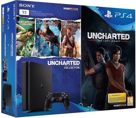 PS4 Slim 1TB + Uncharted l'eredità perduta & Uncharted collection