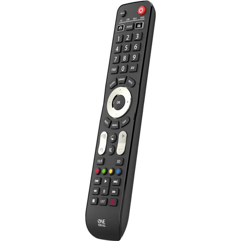One For All Evolve 4 télécommande IR Wireless Acoustique DTT DVDBlu ray console de jeux Système home cinema IPTV Support de projecteur SAT
