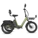 Tricycle électrique FAFREES F20 Mate II, batterie 48 V 21 Ah, freins à disque hydrauliques, paniers avant et arrière - Vert