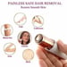 Depiladora para eliminar el vello facial sin dolor