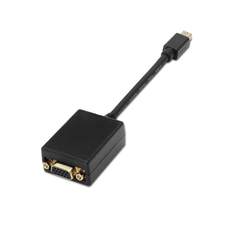 AISENS A125-0135 câble vidéo et adaptateur 0,15 m Mini DisplayPort VGA Noir - Neuf