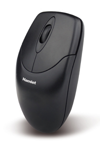Hamlet XMICEU2 ratón Oficina Ambidextro USB tipo A Óptico 1000 DPI