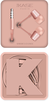 K Ecouteurs intra-auriculaires, Or Rose