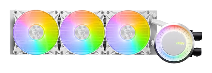 MSI MAG CORELIQUID E360 WHITE Sistema di raffreddamento per computer Scheda madre, processore Kit di raffreddamento a liquido 12 cm Bianco