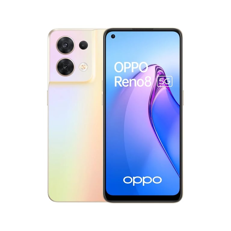 OPPO Reno 8 16,3 cm (6.43") Double SIM Android 12 5G USB Type-C 8 Go 256 Go  4500 mAh Or