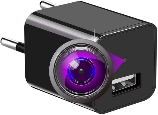 Chargeur Secteur Caméra Espion HD 1080p Gadget Espionnage Mouvement et Son YONIS