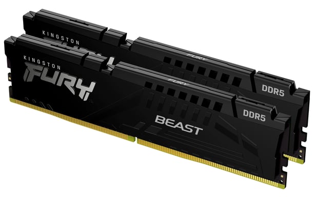 Kingston Fury™ Beast DDR5 - 64 Go (2 x 32 Go) - 6000 MT/s C36 - AMD EXPO - Noir