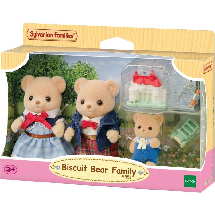 Biscuit Bear Family Set 3 figurines famille ours + accessoires - vue 2