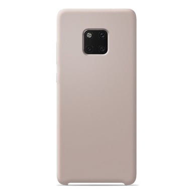 Coque silicone unie Soft Touch Sable rosé compatible Huawei Mate 20 Pro