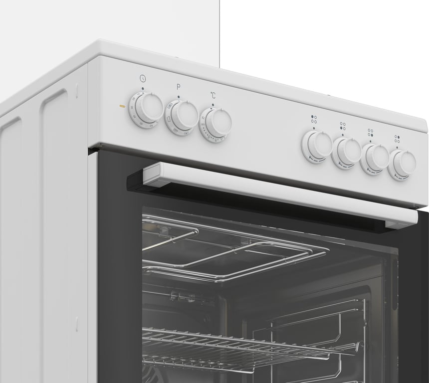 Beko Cuisinière gaz 4 feux FBE62011WC - vue 2