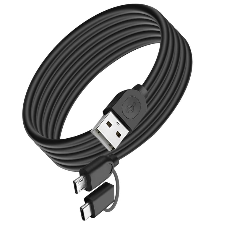 Câble téléphone portable 2 en 1 BigBen Connected USB AMicro USBUSB CLightning - vue 5