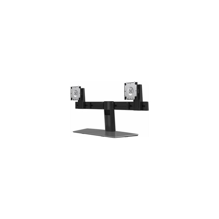Support double écran Dell MDS19 ajustable en hauteur aluminium noir pour 2 moniteurs jusqu'à 27  charge 6 kg VESA 100x100 inclinable orientable - Excellent état Comme neuf - Dell reconditionné disponible sur Pixmania
