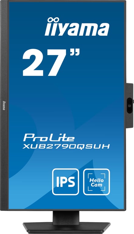iiyama Prolite XUB2790QSUH B1 27" LED IPS QHD 100Hz USB C Webcam - vue 4