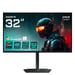 GIGABYTE MO32U 31,5'' Moniteur Gaming OLED 4K UHD - 3840 x 2160, 165Hz, 0.03ms, 250 cd/m², Display HDR True Black 400, HDMI 2.1, DisplayPort 1.4