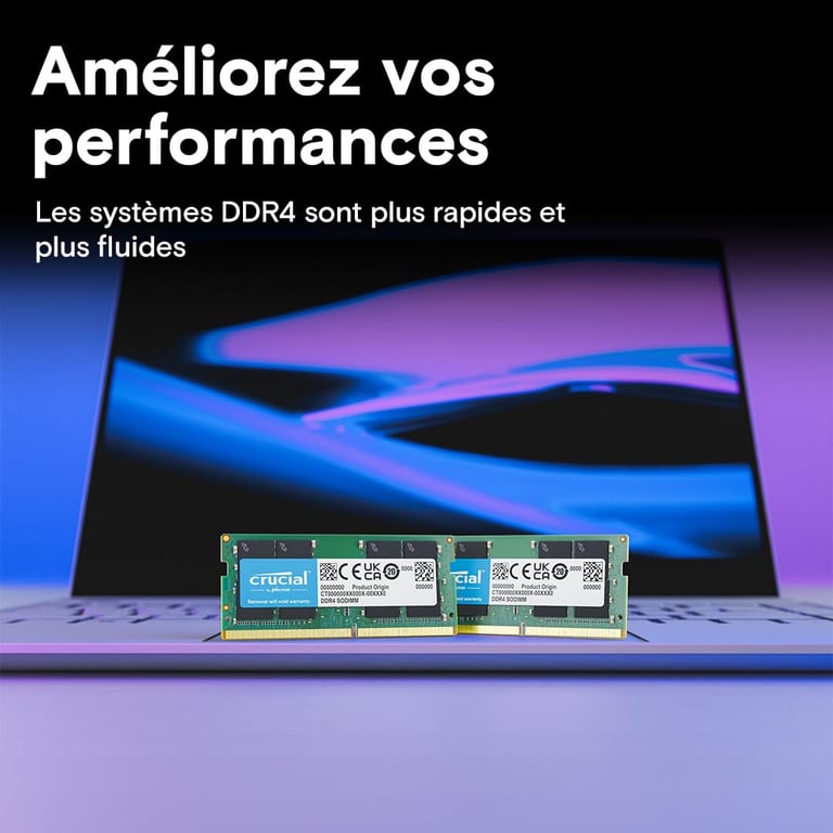 Crucial CT2K32G4SFD832A module de mémoire 2 x DDR4 3200 MHz Neuf - vue 2