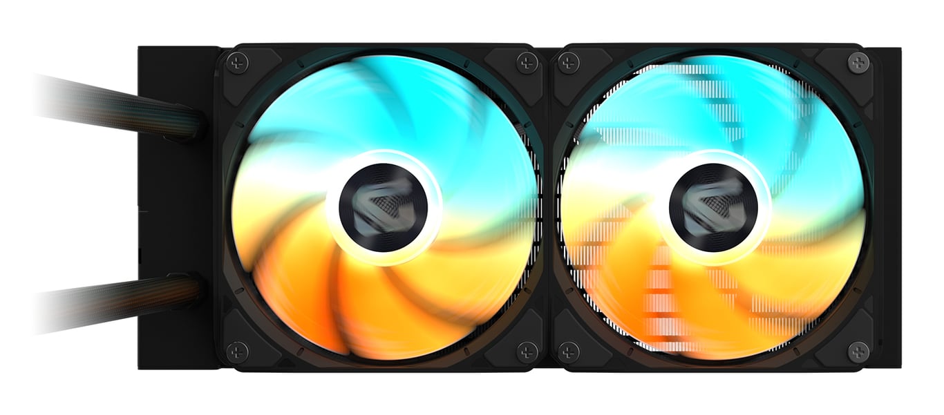 GIGABYTE Gaming 240 Refroidisseur Liquide pour CPU 2x120mm Ventilateurs ARGB mécanisme d¿emboîtement Coulissant Daisy Chain - vue 8