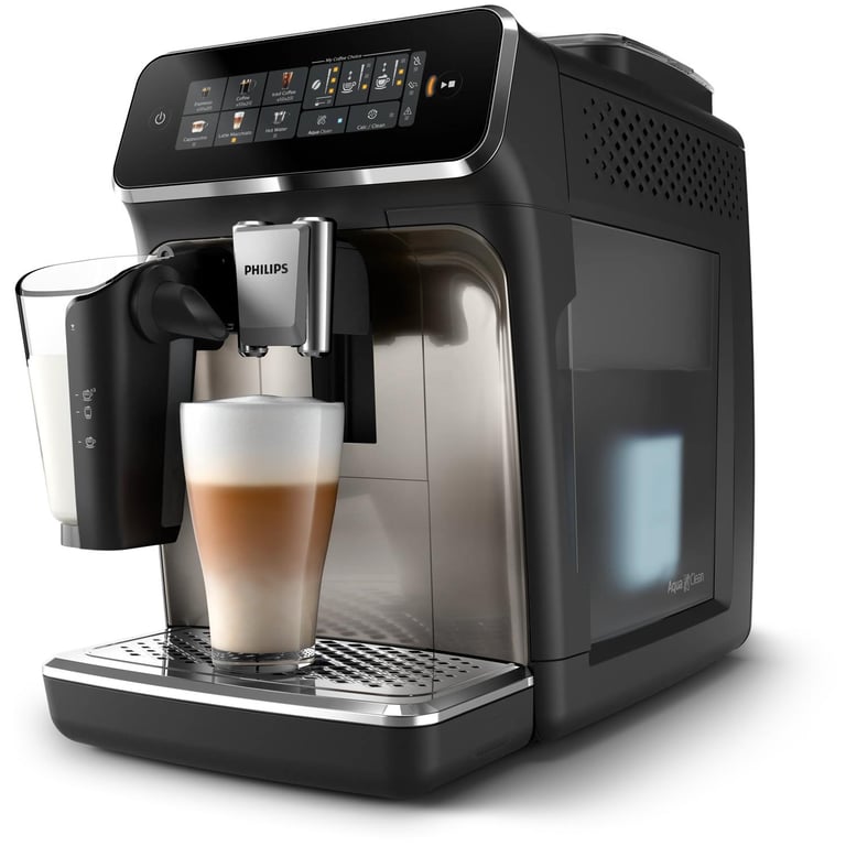 Philips Série 3300 Noir / Chrome EP3347/90 Machine expresso broyeur,6 boissons, carafe LatteGo - Neuf