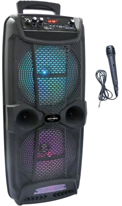 INOVALLEY KA20 Enceinte karaoké lumineuse bluetooth - 800W - Port USB/Micro SD/AUX-IN/DC