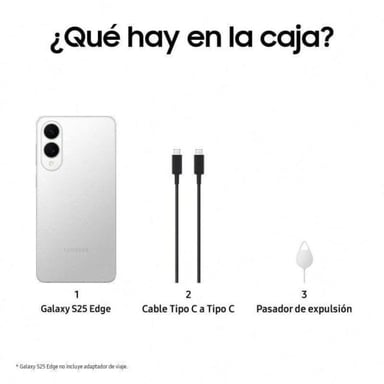 Galaxy S25 Edge 5G 512 GB, Titanio Plateado