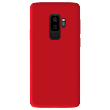 Coque silicone unie Mat Rouge compatible Samsung Galaxy S9 Plus