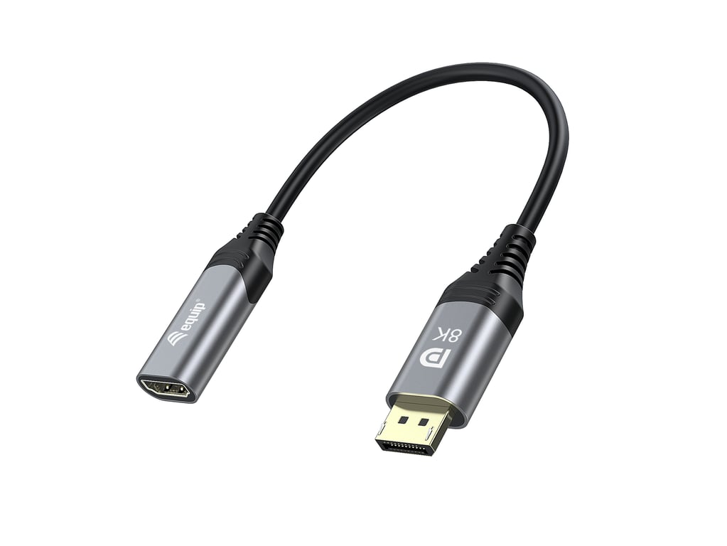 Equip Adaptateur DisplayPort 1.4 vers HDMI, 8K/60Hz