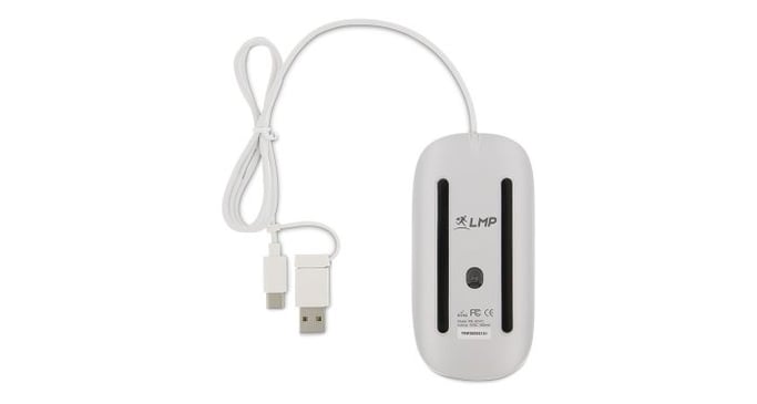 LMP MS-1657C ratón Oficina USB tipo A Óptico 1600 DPI