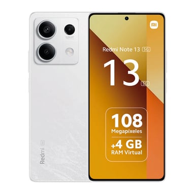 Redmi Note 13 (5G) 128GB, Blanco, Desbloqueado