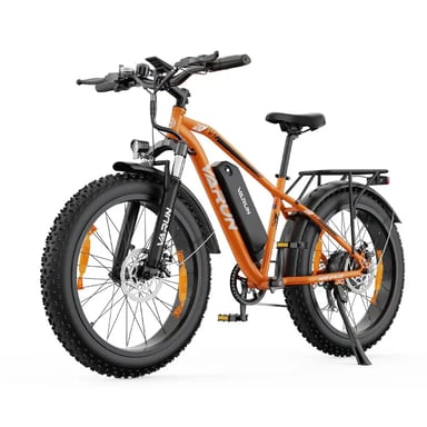 Bicicleta Eléctrico M26-2 PLUS | Motor 250W | Batería 48V 15Ah | Neumáticos de 20 Pulgadas | Velocidad Máx 25 km/h | Autonomía 50-70 km | Color Naranja