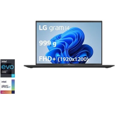 PC Ultra Portable - LG - Gram - 14Z90Q-G.AA78F - 14 FHD+ - Intel Core i7 - RAM 16 Go - Stockage 1 To SSD - Win 11 Home+ - AZERTY