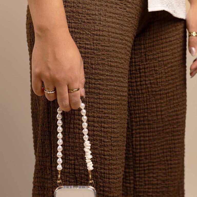 Selencia Ensemble de cordons pour téléphone avec perles et coquillages Neuf - vue 3
