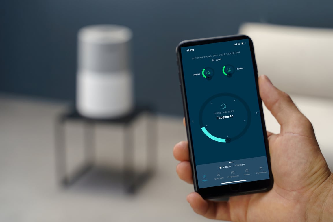 Rowenta Pure Air City PU2840 20 m² 32 dB 23 W Blanc, Gris - Neuf