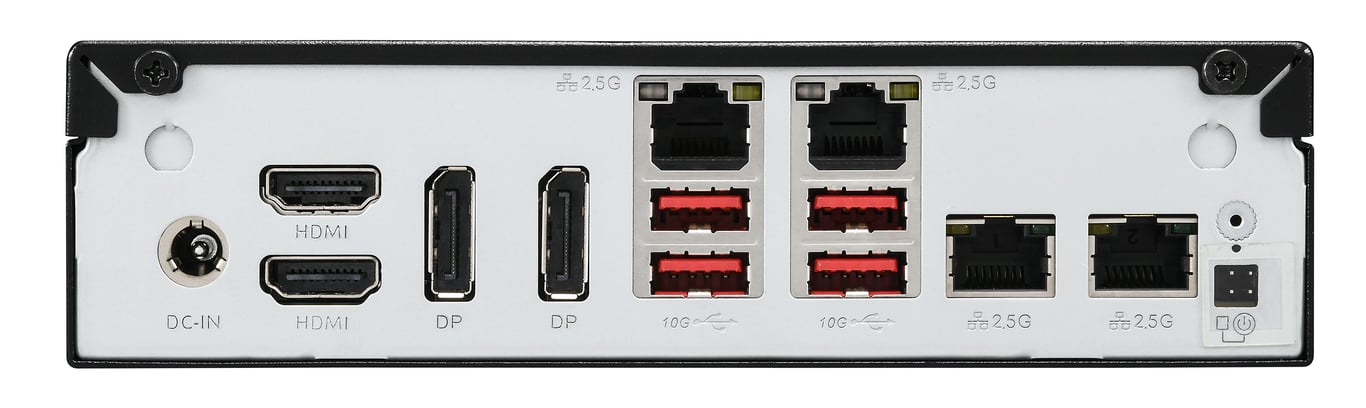 Shuttle Slim AI PC DN11H7 Intel Core Ultra 7 Intel Arc graphics 2xHDMI 2x DP 4x 2.5 Gbit LAN VESA 247 Neuf - vue 3