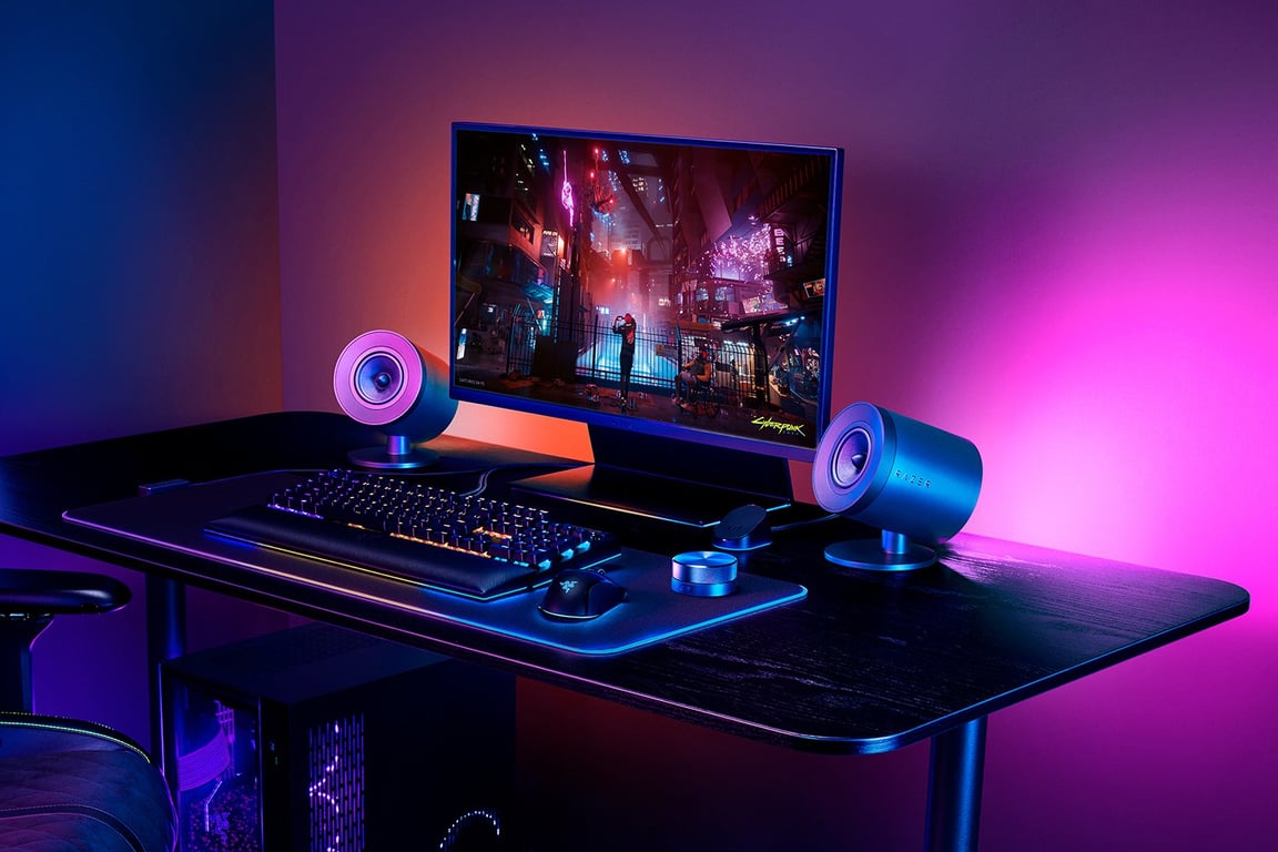 Enceinte PC Gaming Razer NOMMO V2 Pro - vue 2