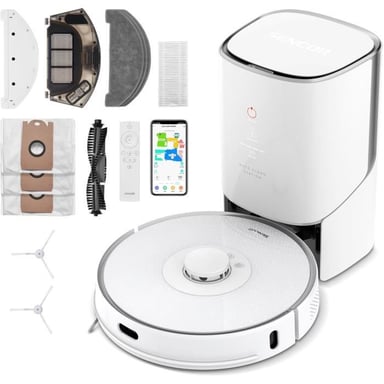 Robot Aspirador Fregador - SRV 9385WH - 4000 Pa - 200 min - 70 db - Blanco