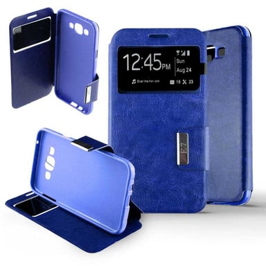 Etui Folio Bleu compatible Samsung Galaxy E7