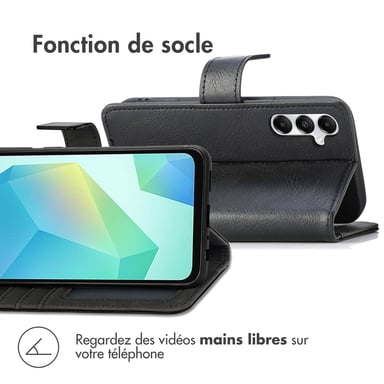 imoshion Étui de télephone portefeuille de luxe pour Samsung Galaxy A26 - Noir