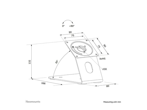 Neomounts DS15-629BL1 Support da tavolo per tablet