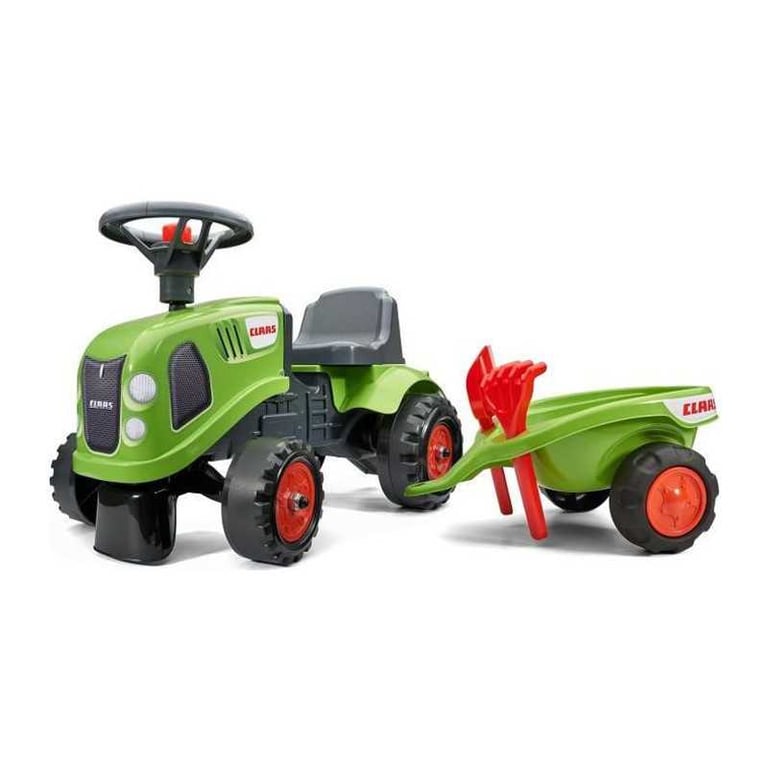 Porteur tracteur Claas avec remorque et accessoires FALK Dès 100% fabriqué en France 40% plastique recyclé